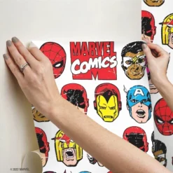 Marvel Comics Classic Faces Peel & Stick Wallpaper - RoomMates -Child Home Decoration Store GUEST 3d1790c3 b350 47ef 90b6 9bac6b6ddd6a