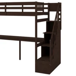 Twin Size Loft Bed With Storage Staircase And Built-in Desk-ModernLuxe -Child Home Decoration Store GUEST 3d84d3bd e94c 4f17 bf93 beb56a664f9c