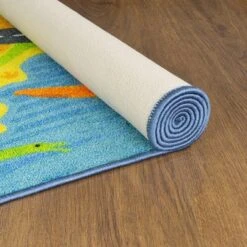 KC CUBS Boy & Girl Kids Dinosaur Dino Car Vehicle Traffic Road Educational Learning & Game Play Nursery Bedroom Classroom Rug Carpet -Child Home Decoration Store GUEST 4244c7ed 3f11 44de b190 39ad1cef29aa