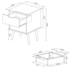 Modern Kids' Nightstand White - Pillowfort™ -Child Home Decoration Store GUEST 43187505 1f27 4b45 8d32 b1cd213ac469