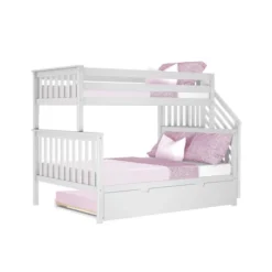 Max & Lily Twin Over Full Staircase Bunk Bed With Trundle -Child Home Decoration Store GUEST 4404a6ad 136c 4651 8c26 627653dea4bb