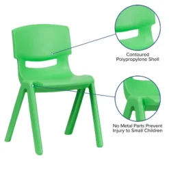 Emma And Oliver 5 Pack Plastic Stackable School Chair With 15.5'' Seat Height -Child Home Decoration Store GUEST 4532784e 007c 4f84 ad23 0d283c01c877