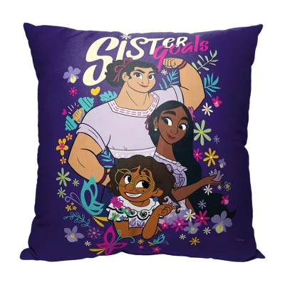 Disney 18"x18" Encanto Sisters Together Pillow 3 Disney 18"x18" Encanto Sisters Together Pillow