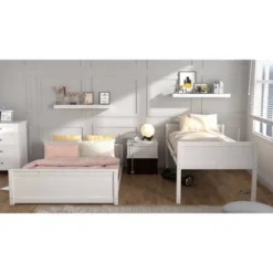 Twin Over Full Capri Wood Bunk Bed White - Hillsdale Furniture -Child Home Decoration Store GUEST 4727ff69 dac6 4830 a2d8 3ee5895bc50b