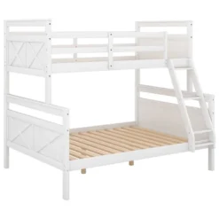 Twin Over Full Bunk Bed With Ladder And Safety Guardrail-ModernLuxe -Child Home Decoration Store GUEST 479b8b06 419b 4c23 b020 dc8e20883489