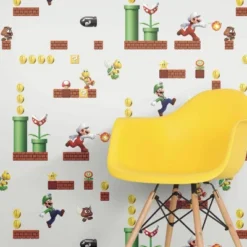 Nintendo Super Mario Peel And Stick Wallpaper - Roomates -Child Home Decoration Store GUEST 482317bb d433 4119 b568 0fb8a2a9efc4