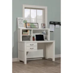 Kids' Highlands Desk With Hutch White - Hillsdale Furniture -Child Home Decoration Store GUEST 4a3d3ef3 02e4 46b6 8836 705c473719ef