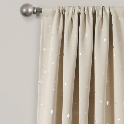 Set Of 2 Star Blackout Window Curtain Panels - Lush Décor 3 Set Of 2 Star Blackout Window Curtain Panels - Lush Décor