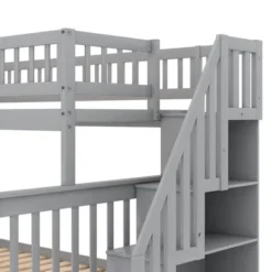 Twin Over Full Stairway Bunk Bed With Storage-ModernLuxe -Child Home Decoration Store GUEST 4e6b2bb7 46e2 4eab af24 5cb049aa7c14