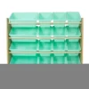 Toy Organizer With 16 Storage Bins Natural/Mint - Humble Crew