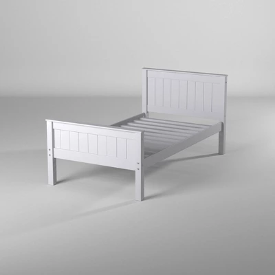 Twin Harmony Wood Platform Bed Dove Gray - Alaterre Furniture 9 Twin Harmony Wood Platform Bed Dove Gray - Alaterre Furniture - Image 7