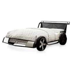 Wapiti Racer Car Youth Bed Silver/Gun Metal - MiBasics -Child Home Decoration Store GUEST 52dc7083 95ba 4bf7 9693 43ce916b01bf