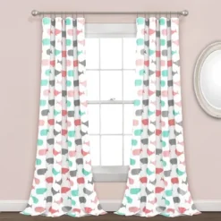 Whale Window Curtain - Lush Décor -Child Home Decoration Store GUEST 5330ae0a 0d6c 4bc2 ab99 348eec9e2e61
