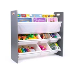Read N Play 6 Bin Organizer & 2 Tier Bookrack White - Humble Crew -Child Home Decoration Store GUEST 552e0e29 3cd9 4430 a133 836a33de74b5
