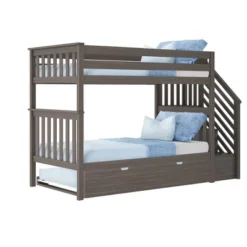Max & Lily Twin Over Twin Staircase Bunk With Trundle -Child Home Decoration Store GUEST 579aef09 26c9 41e3 98ee 304801d2df4c