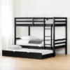 Fakto Bunk Beds With Trundle Matte Black - South Shore -Child Home Decoration Store GUEST 5a1e029d 7299 4518 a8e8 1df254260922