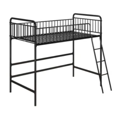 Twin Kaila Metal Loft Bed Black - Room & Joy -Child Home Decoration Store GUEST 5a636df5 05fc 40d1 baab 65d2497294bf