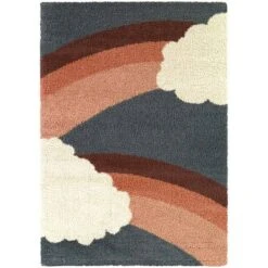 5'3"x7' Bella Rainbow Cloud Shag Kids' Rug - Balta Rugs -Child Home Decoration Store GUEST 5b2dfeb1 6456 4684 bfe9 434af8d4a155