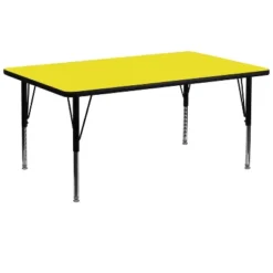 Flash Furniture 30''W X 72''L Rectangular HP Laminate Activity Table - Height Adjustable Short Legs -Child Home Decoration Store GUEST 5bbd760a 0304 4719 ae15 db5548928c09