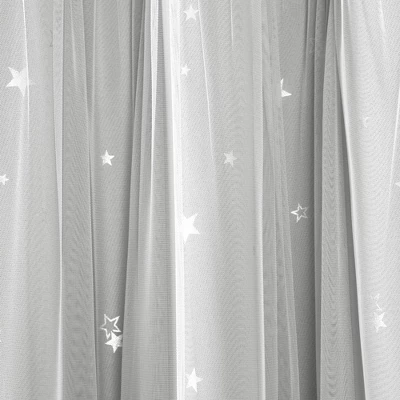 Star Sheer Insulated Grommet Blackout Window Curtain Panel Set - Lush Décor 6 Star Sheer Insulated Grommet Blackout Window Curtain Panel Set - Lush Décor - Image 4