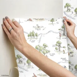 Winnie The Pooh 100 Acre Wood Map Peel And Stick Wallpaper - RoomMates -Child Home Decoration Store GUEST 5f7d799b c01b 4027 9a99 f588aec86064