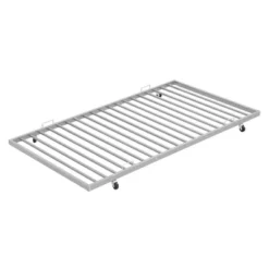 Twin Over Full Steel Bunk Bed With Twin Size Trundle Bed And Two-Side Ladders-ModernLuxe -Child Home Decoration Store GUEST 60c87c75 f112 45ed a36d 6c200cae7fe5