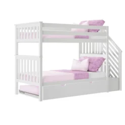 Max & Lily Twin Over Twin Staircase Bunk With Trundle -Child Home Decoration Store GUEST 60caf903 1dde 4f02 8be9 ad2e9604e110