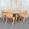 Emma And Oliver 33" Round Plastic Height Adjustable Activity Table Set With 4 Chairs -Child Home Decoration Store GUEST 627381fa b045 40c9 a43e 809f9f416f16