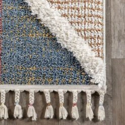 Gillian Mosaic High/Low Kids Tassel Area Rug -Child Home Decoration Store GUEST 67ff1814 9607 4eb9 acbe 9aed7d4fb5ec