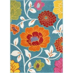 Well Woven Modern Daisy Flowers Blue Kids Room Floral Area Rug 19 Well Woven Modern Daisy Flowers Blue Kids Room Floral Area Rug -Child Home Decoration Store GUEST 680f302f 5894 4b72 8711 3a55972d2667