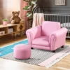 Qaba Kids Sofa Set With Footstool, Upholstered Children Armchair For Kids 18M+, Baby Sofa For Playroom, Bedroom, Nursery Room -Child Home Decoration Store GUEST 68f68b11 7f3b 40a8 911e d50793a5da0a