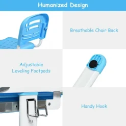 Costway Height Adjustable Kids Desk Chair Set Study Drawing W/Lamp & Bookstand -Child Home Decoration Store GUEST 6a23099f dc23 4a4f a711 c081eff4fd84