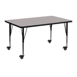 Emma And Oliver Mobile 24x48 Rectangle HP Laminate Preschool Activity Table -Child Home Decoration Store GUEST 6a7a425b f651 4043 87e5 388c778a8989