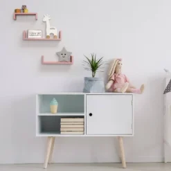 Set Of 3 Picture Ledge Shelf For Kids' Room Pink - InPlace -Child Home Decoration Store GUEST 6b8252ad 537c 4381 9c77 0ee731966d50