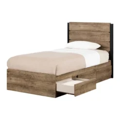 Arlen Mates Bed And Headboard Set Weathered Oak - South Shore -Child Home Decoration Store GUEST 6d4d6662 3868 47a9 bf5d 87541b6817b5