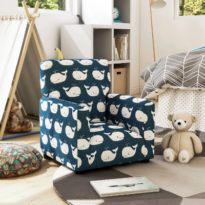 Nuea Whale Kids' Chair Navy - HOMES: Inside + Out 3 Nuea Whale Kids' Chair Navy - HOMES: Inside + Out