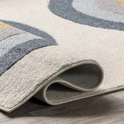 NuLOOM Jerri Double Half Rainbow Kids Area Rug -Child Home Decoration Store GUEST 6f457082 b634 4cc3 9fe0 bda1c2859b0d