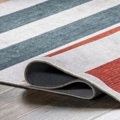 NuLOOM Colorful Striped Machine Washable Kids Area Rug -Child Home Decoration Store GUEST 702d2b46 f16a 4f29 911c 64072e9948d1