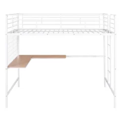 Full Size Metal Loft Bed With Desk And Grid - ModernLuxe 14 Full Size Metal Loft Bed With Desk And Grid - ModernLuxe -Child Home Decoration Store GUEST 7121348a 4edb 40a7 9731 21b254d24236