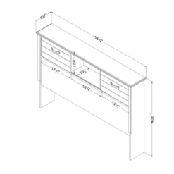 Ulysses Bookcase Headboard With Doors - South Shore -Child Home Decoration Store GUEST 7524ab8e bf48 419c 8fdd 0446a20dad6d