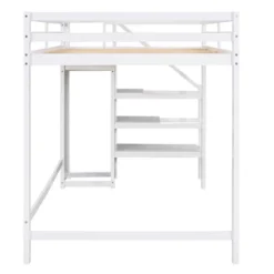 Full Size Loft Bed With Built-in Storage Wardrobe And Stairs-ModernLuxe 18 Full Size Loft Bed With Built-in Storage Wardrobe And Stairs-ModernLuxe -Child Home Decoration Store GUEST 759c6da5 4d52 434a b5d8 f1aea4b511cd