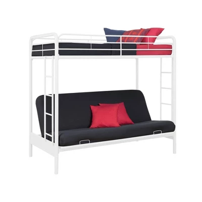Twin Over Futon Leonora Metal Bunk Bed - Room & Joy 11 Twin Over Futon Leonora Metal Bunk Bed - Room & Joy - Image 9