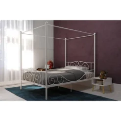 Twin Clara Metal Bed White - Room & Joy -Child Home Decoration Store GUEST 7769d9ba 5482 4c97 a62a fb0d5c25f3c8