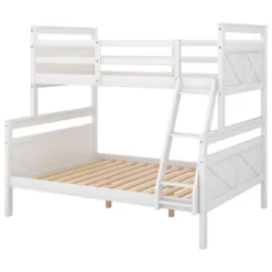 Twin Over Full Bunk Bed With Ladder And Safety Guardrail-ModernLuxe -Child Home Decoration Store GUEST 776c2964 35a4 461e 844a 4a953883d51c