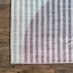 NuLOOM Erikka Abstract Striped Kids Machine Washable Area Rug -Child Home Decoration Store GUEST 7952508f 9853 4ff4 9da8 42945a877aa4