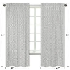 2pc Sweet Jojo Designs Woodland Friends Herringbone Print Window Panel - Sweet Jojo Designs -Child Home Decoration Store GUEST 7a87ca92 c222 4238 820e a1b1f2e3c8e1