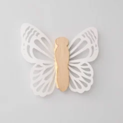 Butterfly Wood Lit Kids' Wall Decor Cream - Pillowfort™ -Child Home Decoration Store GUEST 7b038660 261a 42af 8baa 03a5b9a54a2c