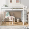 Full Size Loft Bed With Built-in Storage Wardrobe And Stairs-ModernLuxe 1 Full Size Loft Bed With Built-in Storage Wardrobe And Stairs-ModernLuxe -Child Home Decoration Store GUEST 7b5c0318 2b48 4601 b047 86d0468e3a57