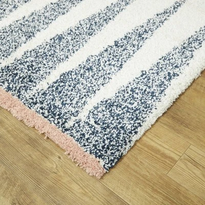 Andreja Striped Shag Kids' Rug - Balta Rugs 4 Andreja Striped Shag Kids' Rug - Balta Rugs - Image 2