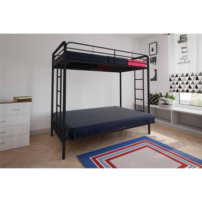Twin Over Futon Leonora Metal Bunk Bed - Room & Joy 4 Twin Over Futon Leonora Metal Bunk Bed - Room & Joy - Image 2